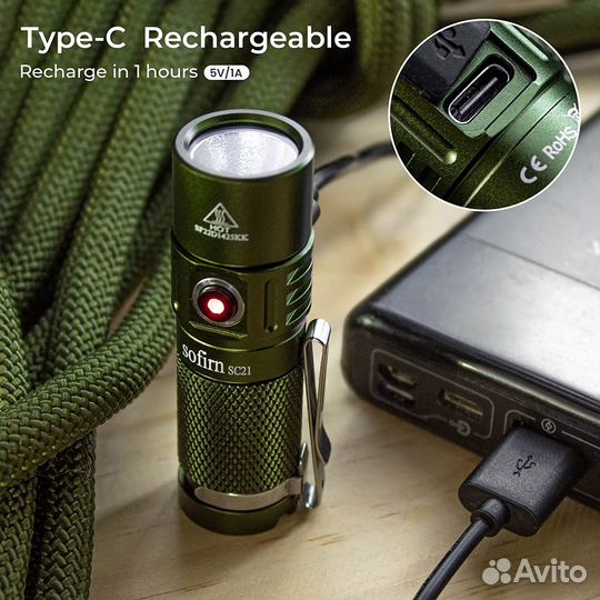 Светодиодный фонарик Sofirn SC21