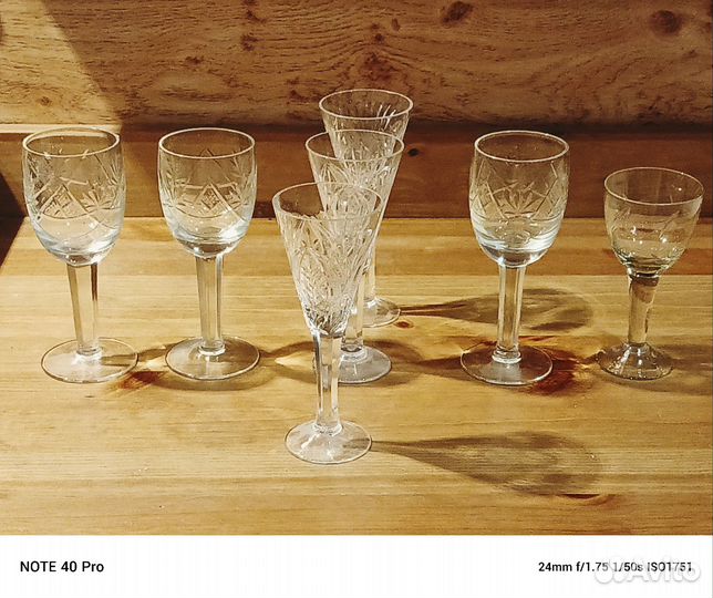 Фужеры хрустальные СССР