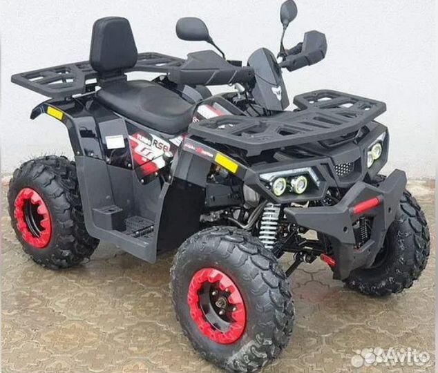 Квадроцикл Motoland Wild Track 200 LUX черн. красн