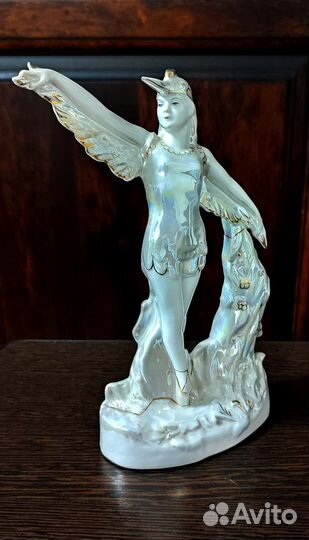 Статуэтка балерина аист дфз Вербилки фарфор СССР