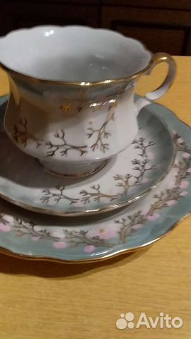 Чайные тройки фарфор СССР