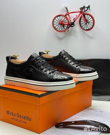 Кроссовки мужские кожаные Mirco Osvaldo