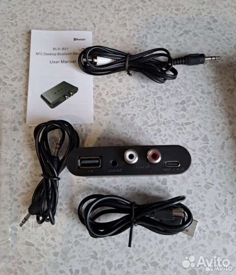 Bluetooth 5,0 аудиоприемник Usb NFC RCA 3,5 мм AUX