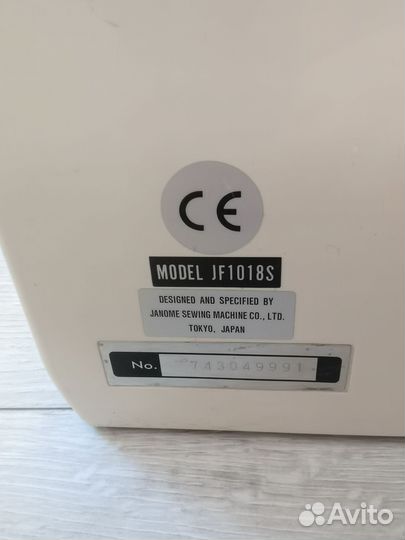 Швейная машина janome jf1018f