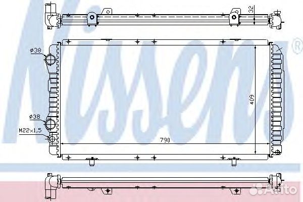 Радиатор системы охлаждения citroen: jumper (230/2
