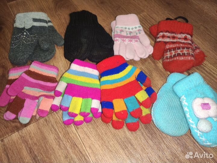 Варежки перчатки детские для девочки