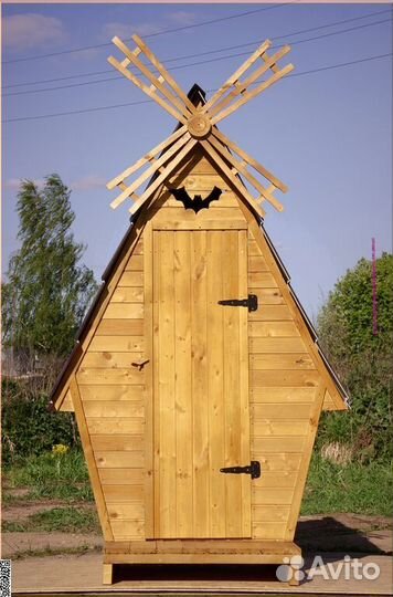 Дачный туалет деревянный PRO885