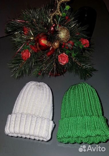 Шапка зимняя женская вязанная