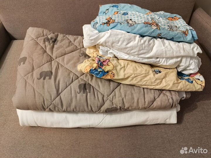 Детское одеяло плед IKEA, простынь IKEA