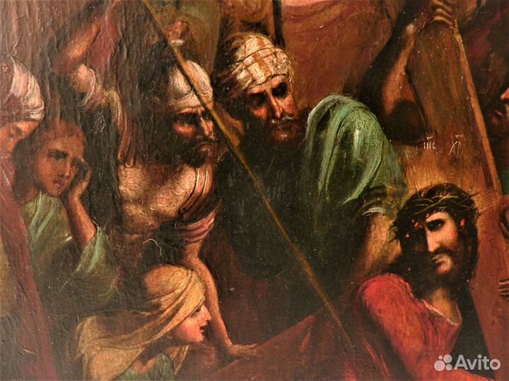 Икона Страсти Христовы, несение креста