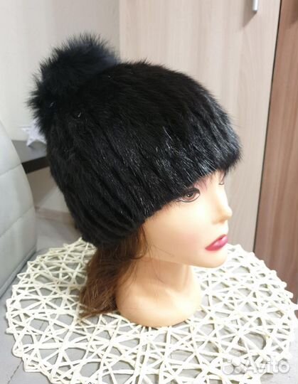 Шапка норковая женская бу