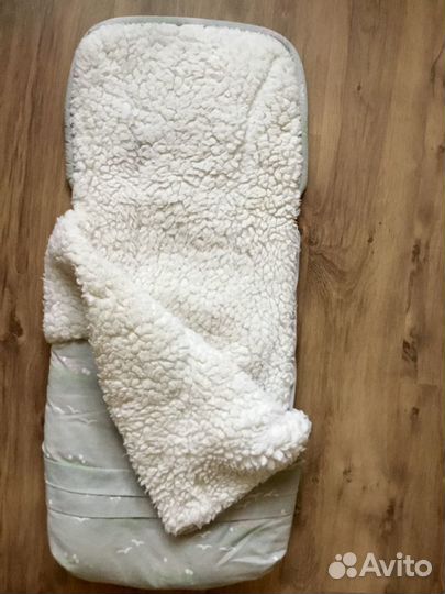 Конверт зимний на меху в коляску