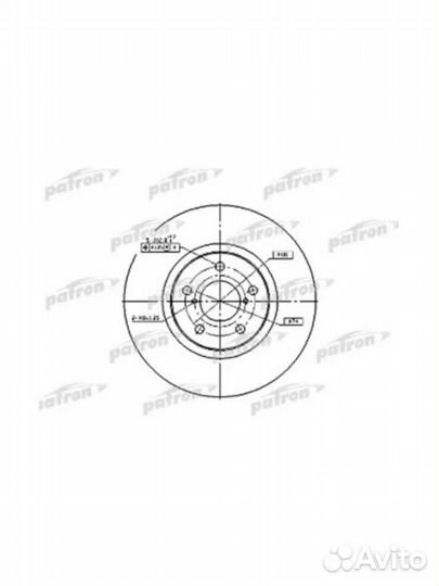 Диск тормозной передн subaru forester 97-02 imprez