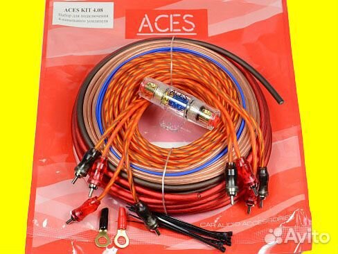 Комплект проводов для подключения усилителя в авто