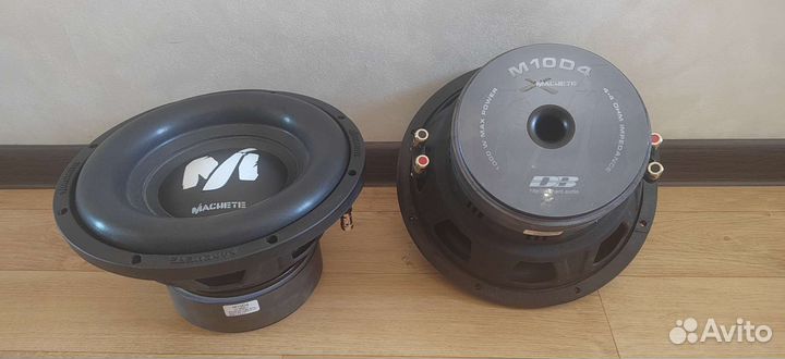 2 сабвуфера и усилитель
