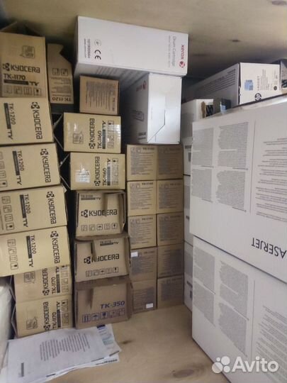 Коробки из под картриджей HP, Canon, Kyocera и др