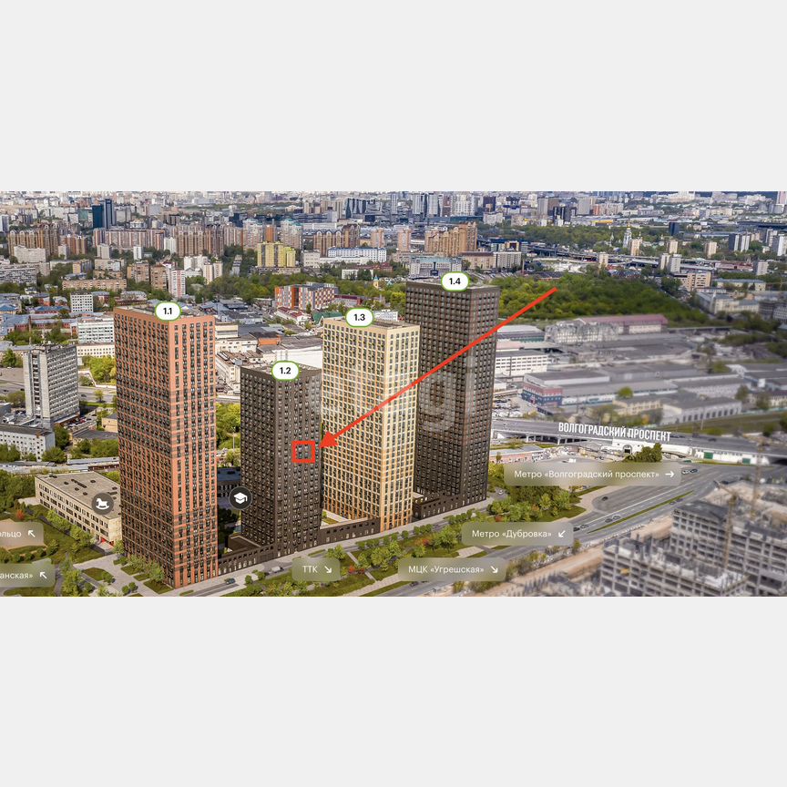 1-к. квартира, 34,6 м², 9/28 эт.