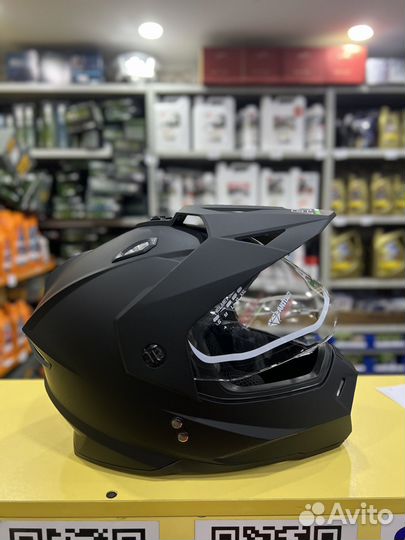 Мотошлем кросс AiM JK802 Black Matt(S,M,L,XL)