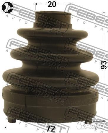 Пыльник шрус внутренний комплект 72x93x20