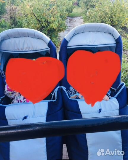 Коляска для двойни tako jumper duo 3 в 1