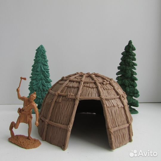 Индейцы солдатики.Вигвам.Barzso реплика
