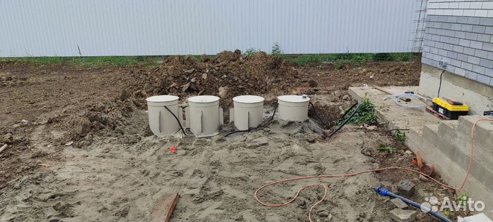 Новый септик Гелион 600 с установкой