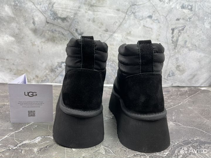 Женские Угги Ugg Obba Platform Black Дутики