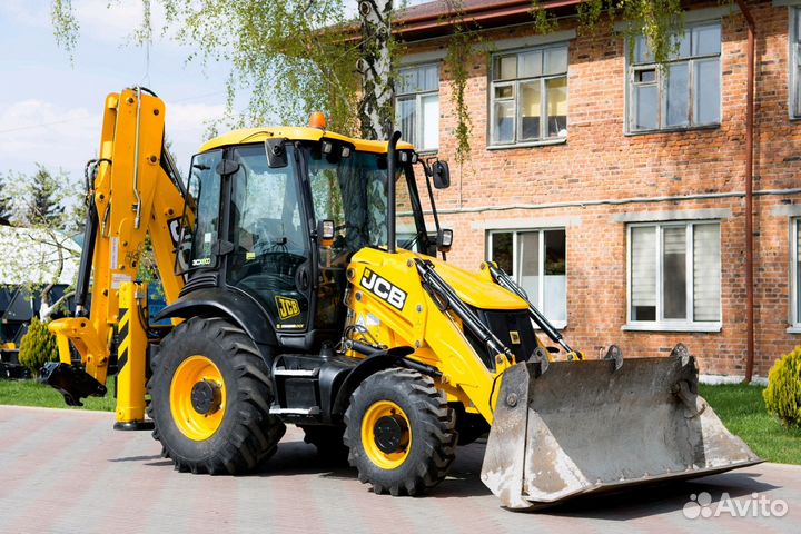 Аренда Экскаватор-погрузчик, ямобур,гидро молот