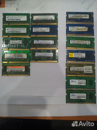 Оперативная память ddr3,ddr2 по 1гб