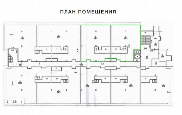 Аренда (ПСН) пл. 344 м2 м. Курская в цао в