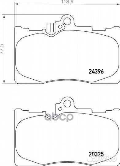 Колодки тормозные дисковые перед lexus GS