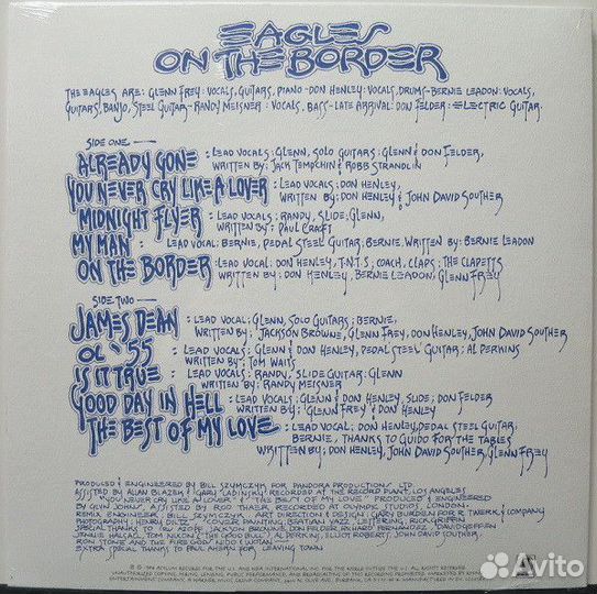 Виниловая пластинка Eagles ON THE border (180 Gram
