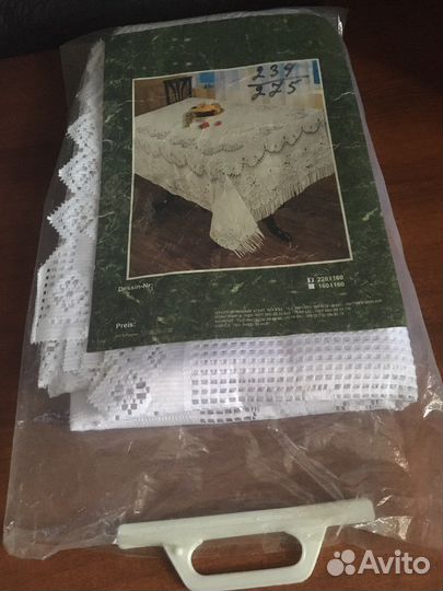 Новая белая скатерть