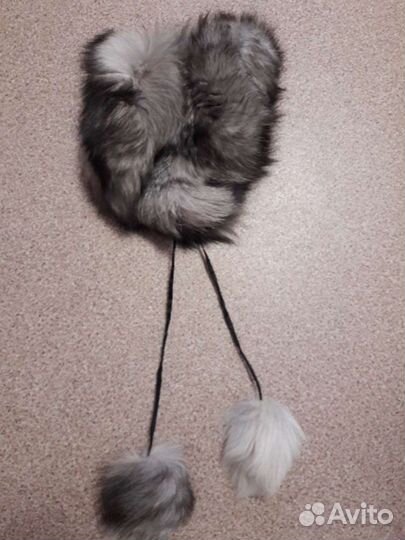 Кроличья шапка на возраст 5-7лет