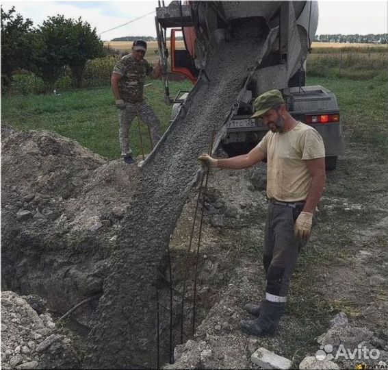 Доставка бетона миксером