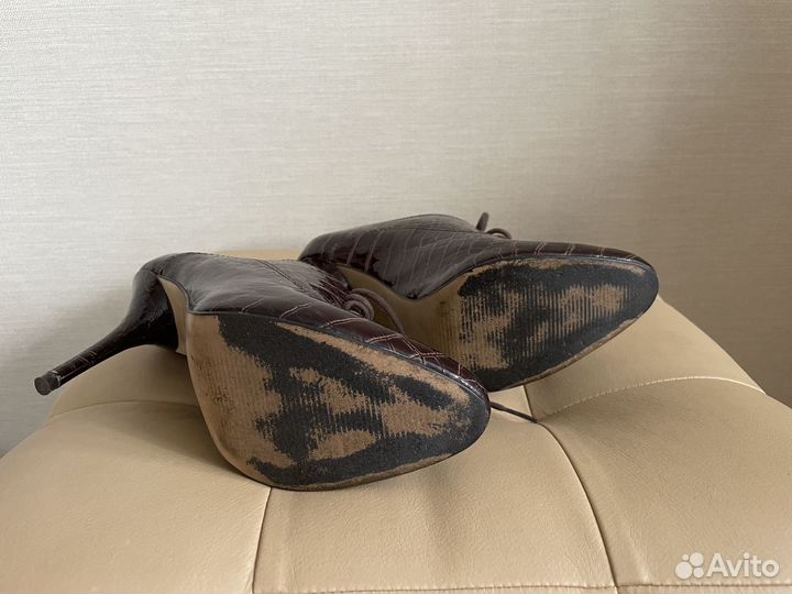 Ботильоны кожаные