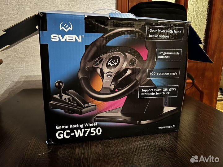 Игровой руль с ручником