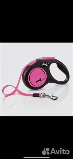 Поводок-рулетка Flexi New Neon S 5м pink