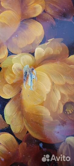 Доска кухонная росписная и вешалка для полотенец