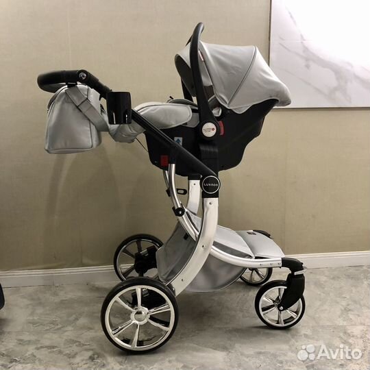 Коляска детская 3в1 Dalux 608 эко-кожа