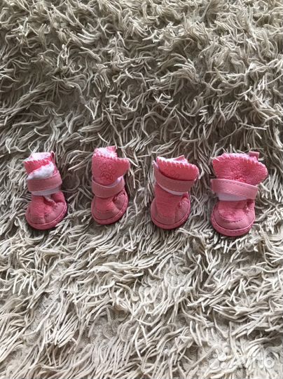 Зимние сапожки для мини собачки