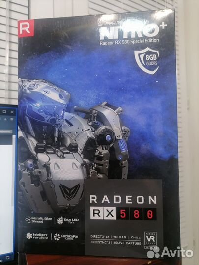Продаю rx 580 8gb sapphire nitro+