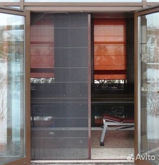 Плиссе москитная сетка складная