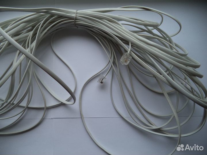 Кабель телефонный RJ11 (adsl) 20 метров