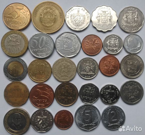 150 монет мира без повторов по типу