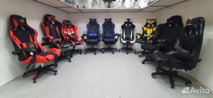 Игровые и классические кресла из экокожи