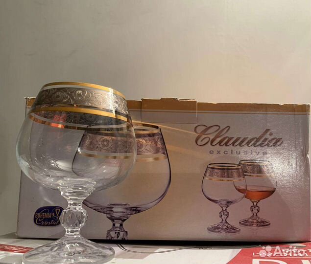 Бокалы богемское стекло
