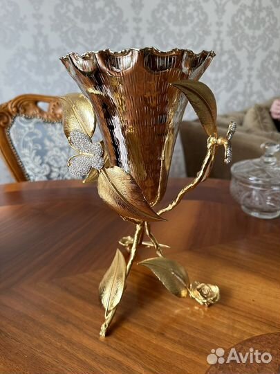 Ваза медь и латунь новая