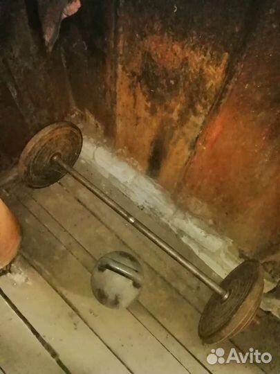 Штанга 70 кг. гиря 16 кг