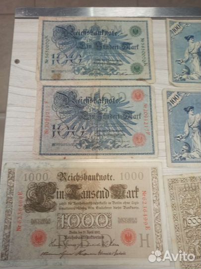 Старинные банкноты Германии